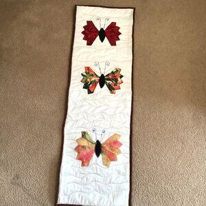 Handmade Quilted Butterfly Table Runner Table Linens Home Decor
